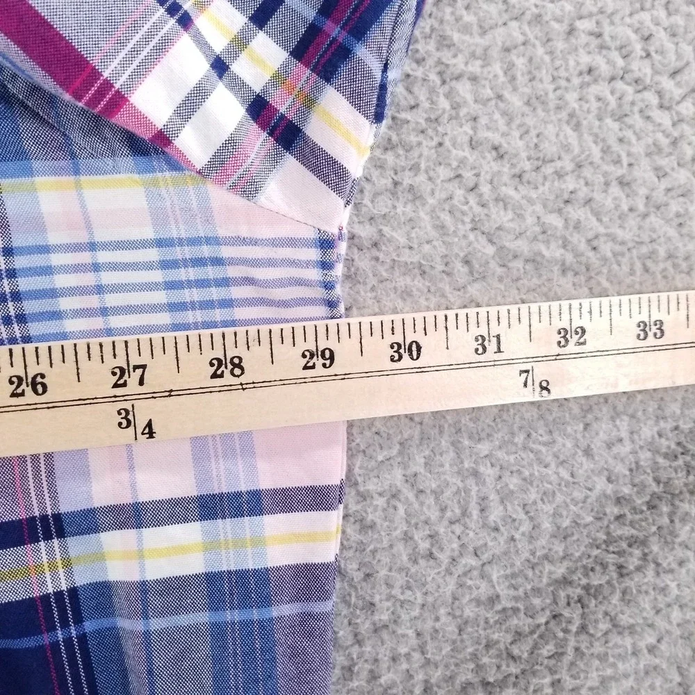 Polo Ralph Lauren Shirt Mens 2XLT Blue Plaid Button Down Oxford Dress Casual